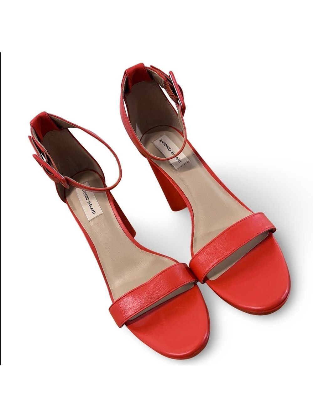 NWOB $118 Antonio Melani
Caci Leather Ankle Wrap Dress Sandals - Picture 4 of 7
